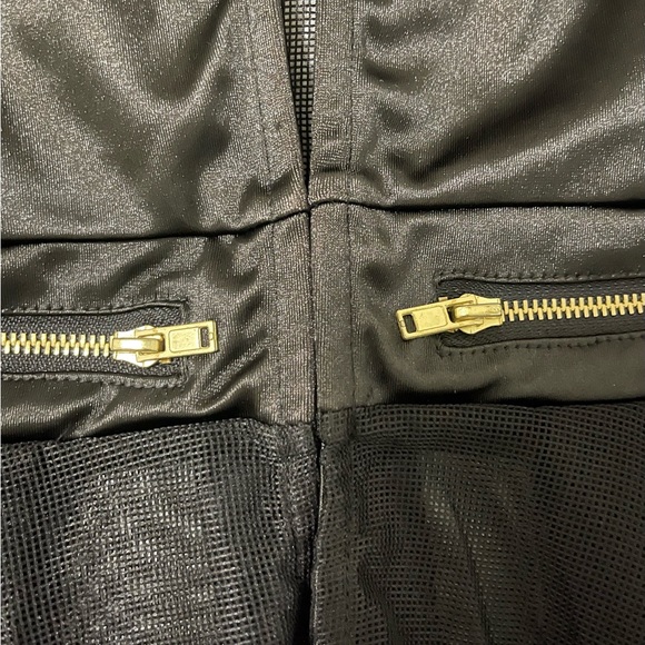 Black high-low Satin Mesh Fashion Top - Picture 13 of 15